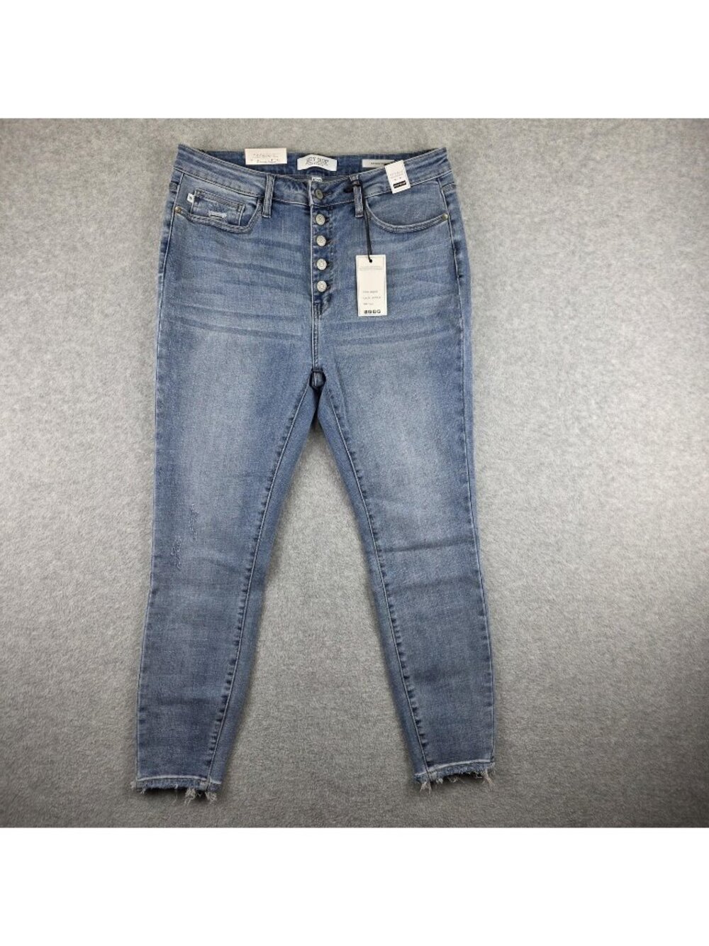 Judy Blue Skinny Jeans Womens 15/32 Blue Light Wash High Waist Distressed